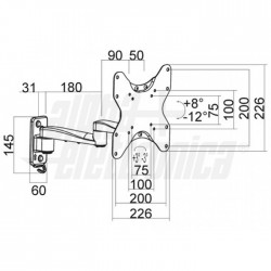 SUPPORTO LCD ORIENTABILE 23 42 
