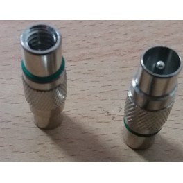 CONNETTORE TV MASCHIO PER CAVO 6,8 MM 