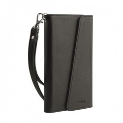 Puro Cust  Ecop   Portofino  iPhone 6 6S 7 8  c/FlipOriz +Cover Magn Stacc+3Vani+Tasca Soldi Nero