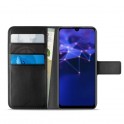 Puro Cust  Ecopelle Huawei P Smart 2019 Flip Oriz+3Vani Carta+Tasca Banco+StandUp+Ling Magn, Black