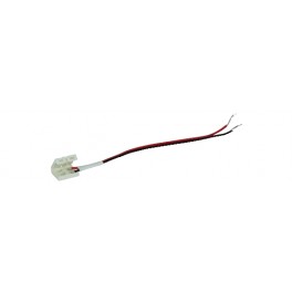CONNETTORE 10MM CON CAVO 20CM X STRISCE LED SING COLORE