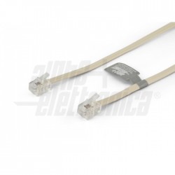 CAVO TELEL RJ11 6X4 15m AVORIO 