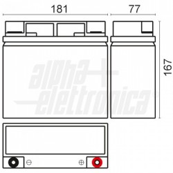 BATT  PIOMBO 12V 18 A FISS  A 