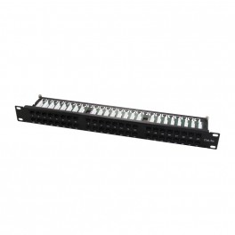 PATCH PANEL CAT 5 UTP 48 PORTE PATCH PANEL CAT 5e UTP 48 PORTE RJ45, 1U ALTA DENSITA 