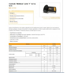 CENTRALINO 1 ING V(33DB)/U(38 47DB EQUAL 116DBUV      1 INGRESSO 1 USCITA