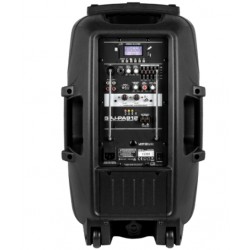 BOX AUDIO ATTIVO 12” 500W A BATTERIA CON BLUETOOTH/USB/SD, MP3, ECHO,EQUALIZZATORE E TROLLEY