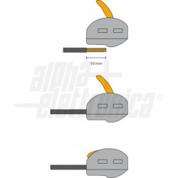 Connettore rapido serrafilo 2 morsetti Connettore rapido serrafilo   singolo polo   2 morsetti