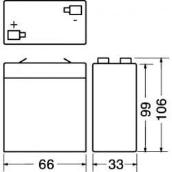 BATT  PIOMBO 6V 3 2AH 