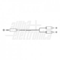 CAVO JACK 3,5 ST  2 SPINE RCA 3m BLISTER 