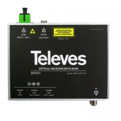 RICEVITORE OTTICO 1310/15550 SC/APC USCITA SAT OTTICA E TERRESTRE RF