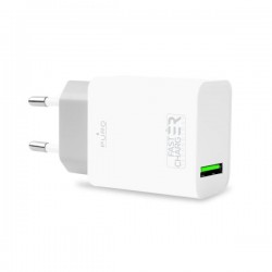Puro White Mini Carica Batterie Da Viaggio 1 USB 2A Bianco 10W, Bianco