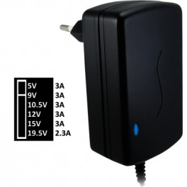 ALIMENTATORE UNIVERSALE 45W AP45W AP45W ADATT 5 9 10 5 12 15V 3A 19,5V 2 3A / 45W