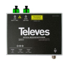 RICEVITORE OTTICO 1310/15550 SC/APC USCITA SAT OTTICA E TERRESTRE RF