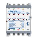 Amplificatore di testa WIDE BAND 5 vie + Terr  Attivo Guad  30dB + Alimentatore