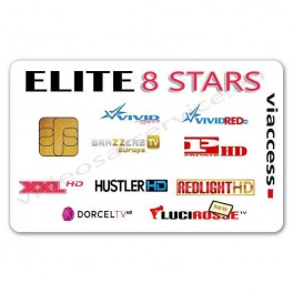 CARD ELITE 8 STARS 8CH 12 MESI VCC68C12M8STA    CL14 1034 12M    CANALI REDLIGHT HD   PRIVATE HD   VIVID RED HD  BLUE HUSTLER  D