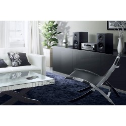 YAMAHA PIANOCRAFT MCR N470D MICRO HIFI 22W + 22W Bluetooth, WiFi,Airplay, DLNA,DAB+,FM,UNITA  GRIGIA CASSE NERE