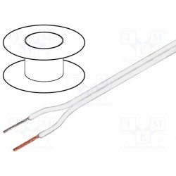 CAVO C/100 2x1,00 BIANCO 