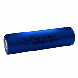 BATTERIE AL LITIO 3,7V 2600 mA NO TERM  18650