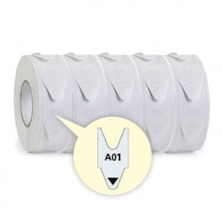 Confezione da 20 000 tickets (10 ROTOLI) Confezione da 20 000 tickets (10 rotoli)   2 CIFRE LETTERA / Colore AZZURRO