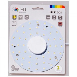 CIRCOLINA LED 9W LUCE CALDA SMD CON ALIMENTATORE 990LM 220Vac     BBIR1009XW00