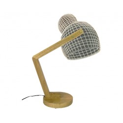   WOODY  LAMP LED DA TAVOLO IN LEGNO   WOODY  LAMP LED DA TAVOLO IN LEGNO EFFETTO 3D 3W 39CM