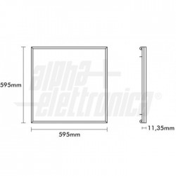 Pan Led 60x60 40W 4000K 100lm/W UGR 