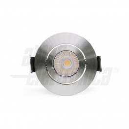 Faretto led 5W 4000K Acciaio Alim incl  