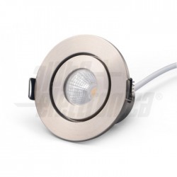 Faretto led 5W 4000K Acciaio Alim incl  