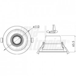 Far  Led Incasso 10W 350mA 4000K UGR 