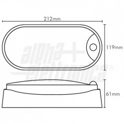 Plaf Led Ovale 14W 230V 3000K  sensore 