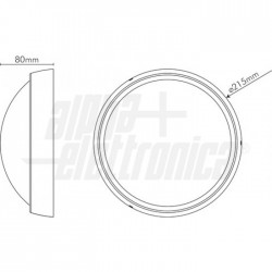 Plaf Led Roton 14W 230V 3000K Bian gri  