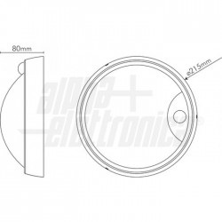 Plaf Led Roton 14W 230V 3000K  sensore 