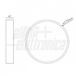 Plafoniera Led 16W 4000K Bianca 230Vac 