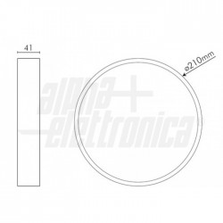 Plafoniera Led 20W 3000K Bianca 230Vac 