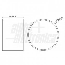 Plafoniera Led 8W 4000K Bianca 230Vac 
