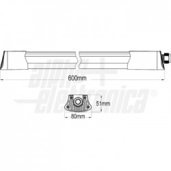 Plaf Led Tri proof 20W 4000K 1800Lm IP65 