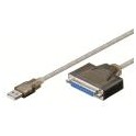 CONVERTITORE USB PARALLELO USB A MASCHIO/DSUB25 FEMMINA