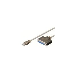 CONVERTITORE USB PARALLELO USB A MASCHIO/DSUB25 FEMMINA