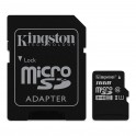 MICRO SD 16GB CL 10 CON ADATT SD KINGST  MICRO SD HC 80MB SHD VIDEO CANVAS SELECT