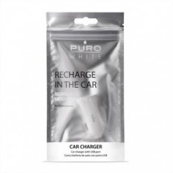 Puro White Mini Carica Batteria Auto  1 USB 1A  Bianco