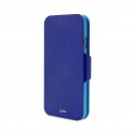 Puro Cust Iphone 6 5 5   BI Color Wallet 3 Vani Porta Carta Blue/azzurro
