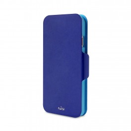 Puro Cust Iphone 6 5 5   BI Color Wallet 3 Vani Porta Carta Blue/azzurro