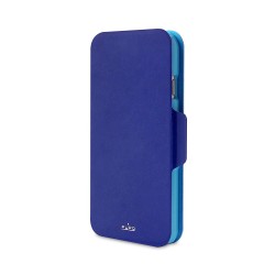 Puro Cust Iphone 6 5 5   BI Color Wallet 3 Vani Porta Carta Blue/azzurro