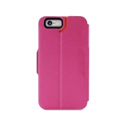 Puro Cust Iphone 6 5 5   BI Color Wallet 3 Vani Porta Carta Rosa/rosso