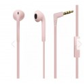 Puro Auricolare Stereo  ICON  Con Microfono, Tasto Risp, Clip Cavo Piatto Rosa