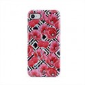 Puro Anti Shock Tpu Cover  Glam   Geo Flowers   Red Poppies  for iPhone 6/6s/7/8 4 7 , Black