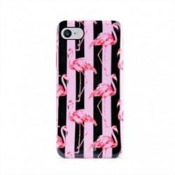 Puro Anti Shock Tpu Cover  Glam   Miami Stripes   Flamingo  per iPhone 6/6s/7/8 4 7 , Black