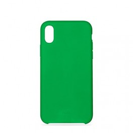 Puro Cover in Silicone Liquido con interno in microfibra per iPhone X 5,8  Verde