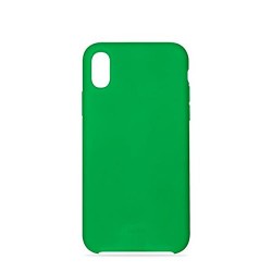 Puro Cover in Silicone Liquido con interno in microfibra per iPhone X 5,8  Verde