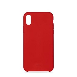 Puro Cover in Silicone Liquido con interno in microfibra per iPhone X 5,8  Rosso